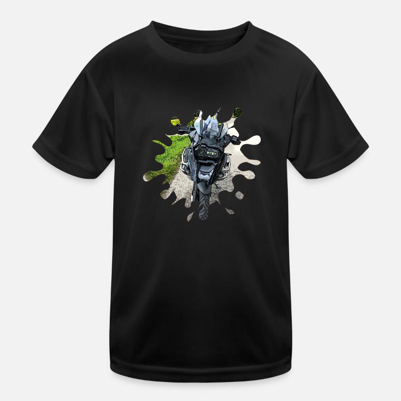 GS schwarz - Kinder Funktions-T-Shirt - Schwarz
