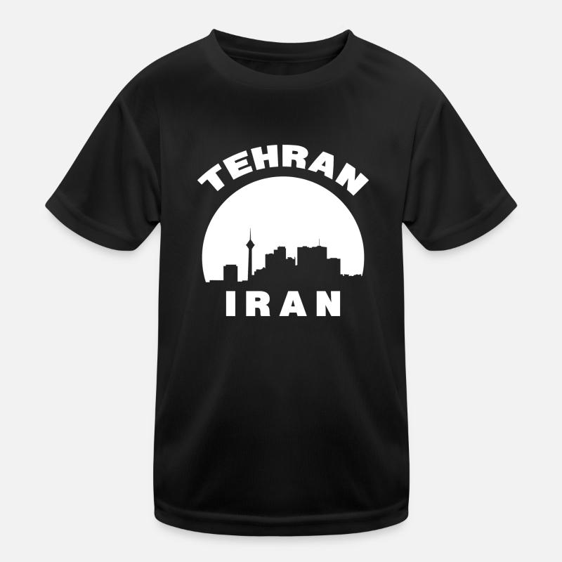 Tehran Iran Silhouette Cadeau T-shirt sport Enfant