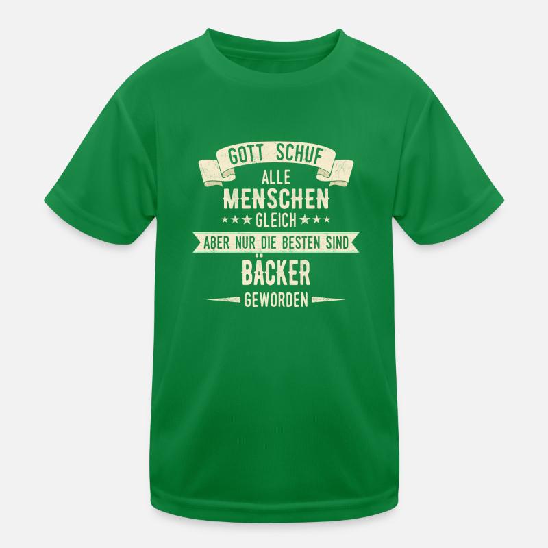 Bäcker Bäckerin Bäckerei Beruf Spruch Kinder Funktions-T-Shirt