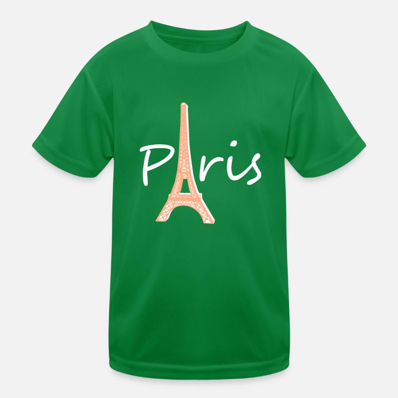 Paris Eiffelturm Frankreich Kinder Funktions-T-Shirt