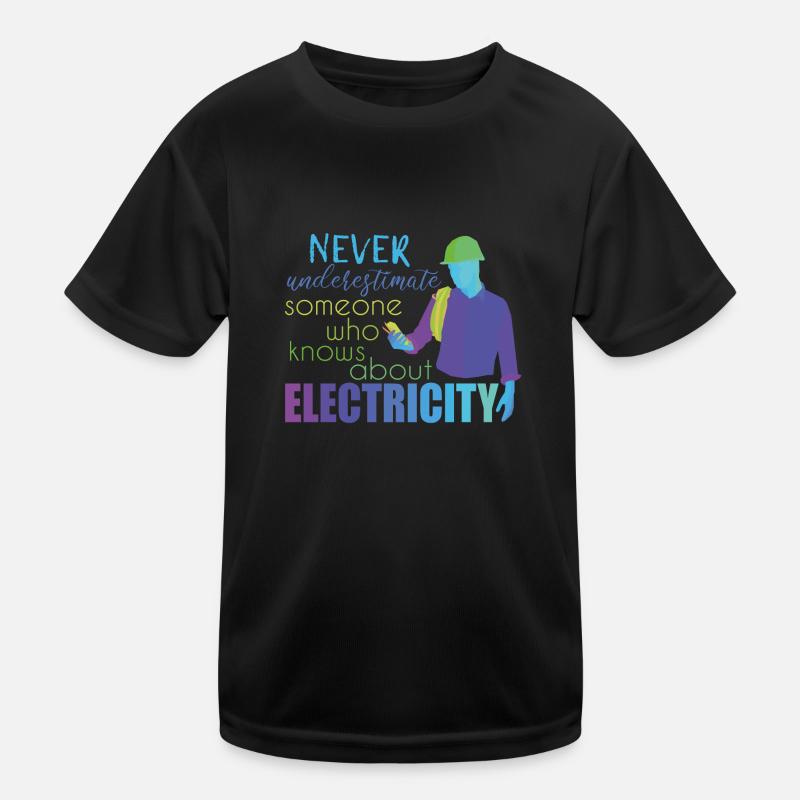 Electrician Kids Functional T-Shirt