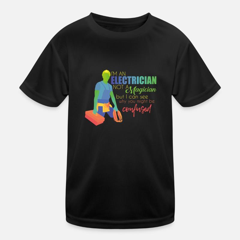 Elektriker Kinder Funktions-T-Shirt