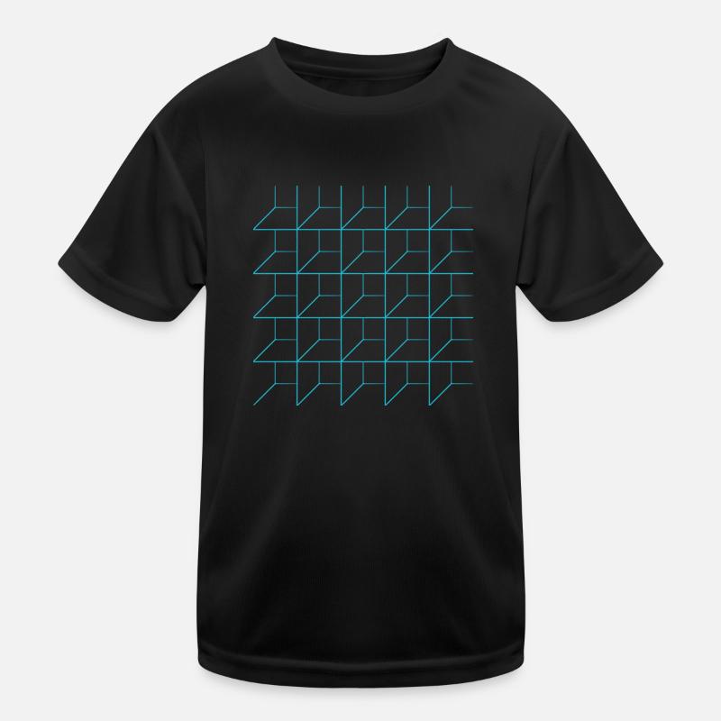 Illusion d’optique Illusion Formes Géométrie Optique T-shirt sport Enfant