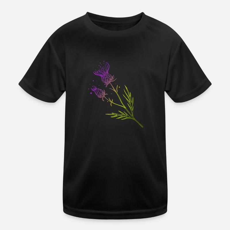 Ecosse Fleur de Chardon Tatouage Design Idée Cadeau T-shirt sport Enfant