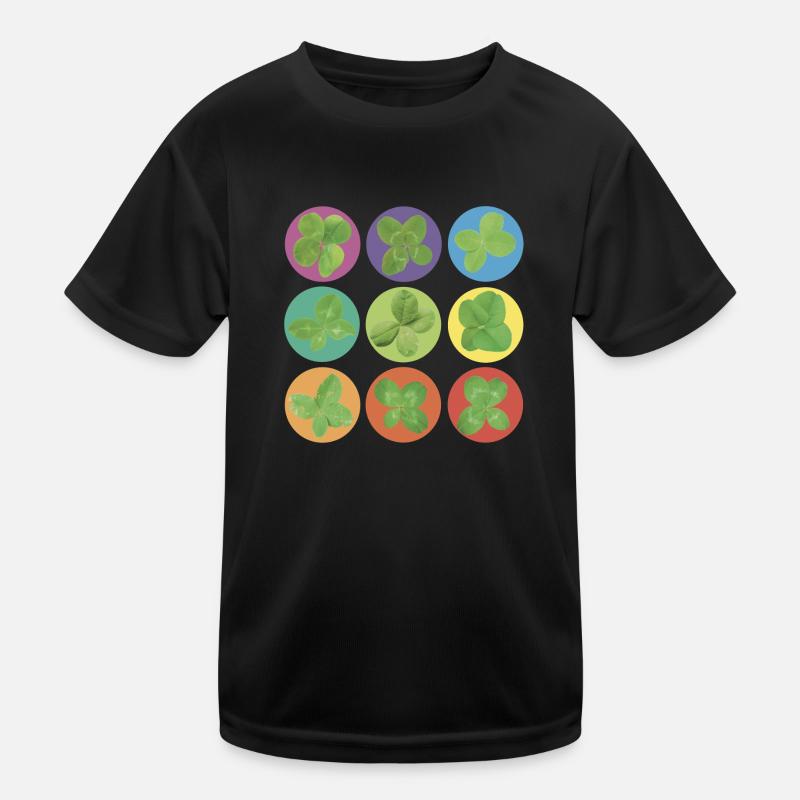 Klee bunt Kinder Funktions-T-Shirt