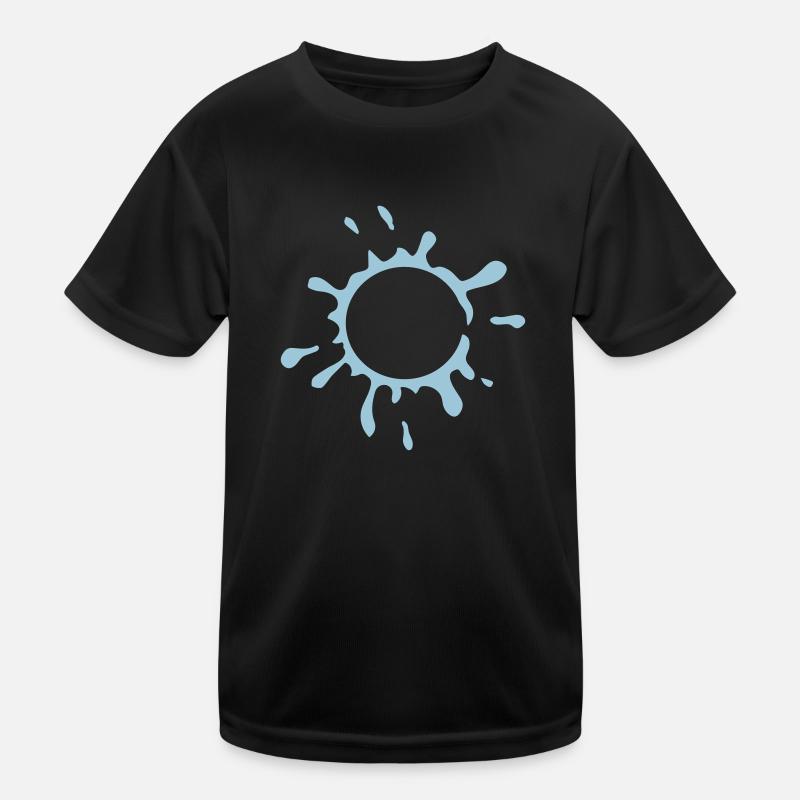 Bursting Soap Bubble Design Kids Functional T-Shirt