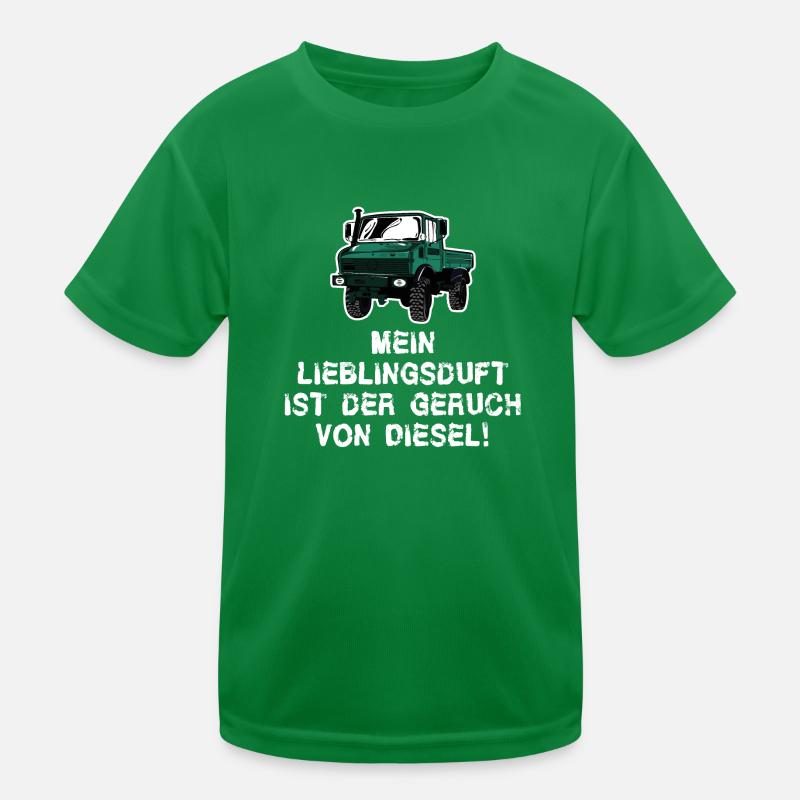 Mein Lieblingsduft ist Diesel! Unimog - Oldtimer Kinder Funktions-T-Shirt
