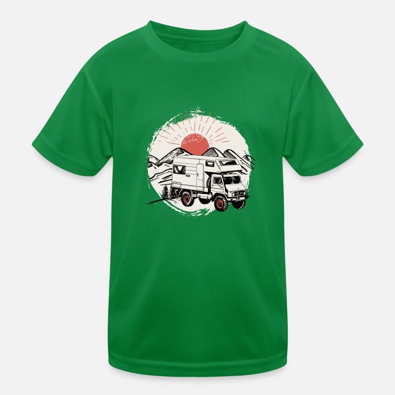 Camping - Unimog - Aventure - Oldtimer T-shirt sport Enfant