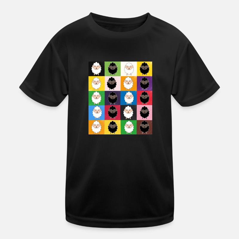 Patchwork sheep Kids Functional T-Shirt