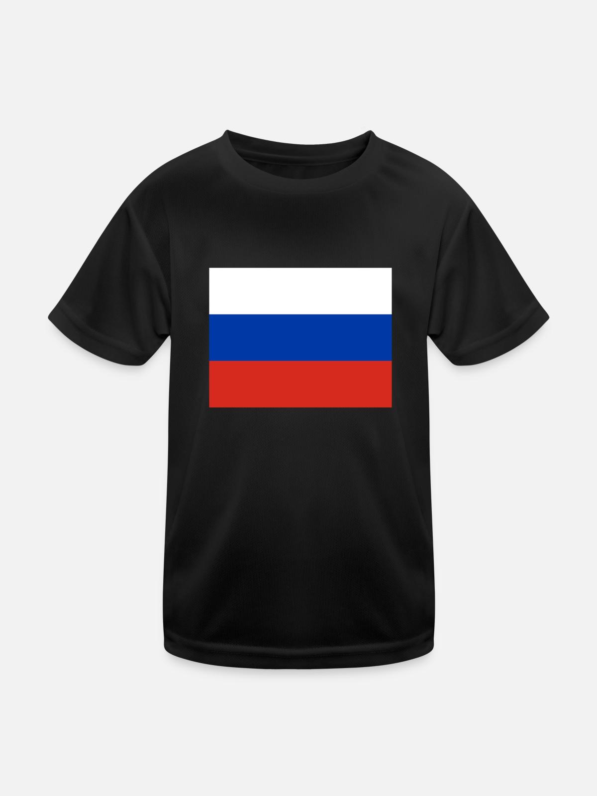 russia - Kids Functional T-Shirt - black - Front