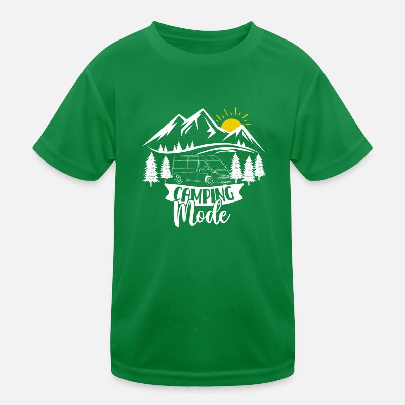 Mode camping avec camping-car - peu importe pour quelles vacances T-shirt sport Enfant
