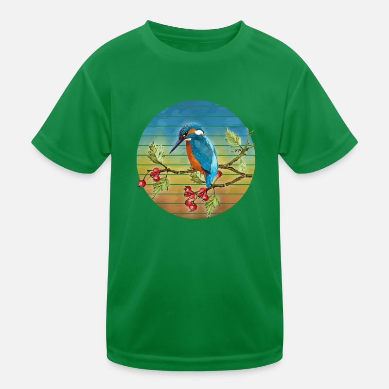Oiseau coloré T-shirt sport Enfant