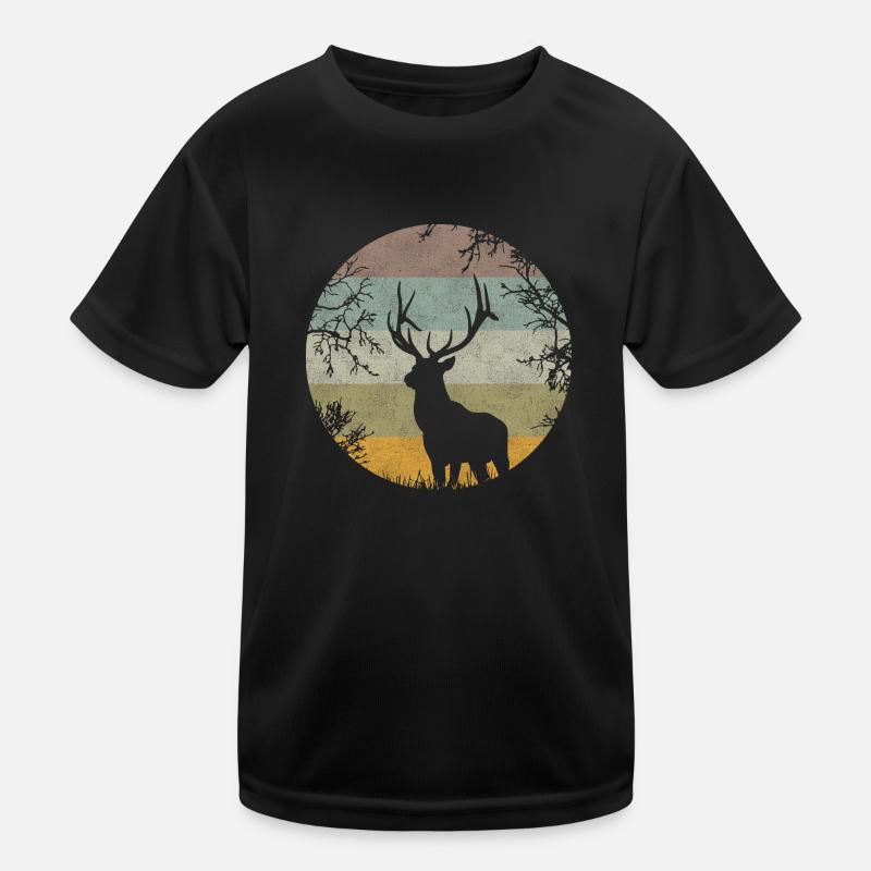 Hirsch Kinder Funktions-T-Shirt