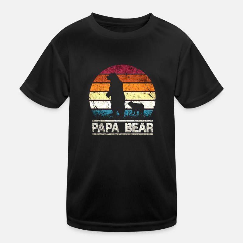 Papa Bear Kinder Funktions-T-Shirt