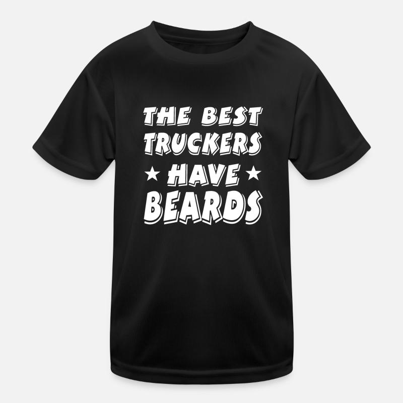 Bart - Kinder Funktions-T-Shirt - Schwarz