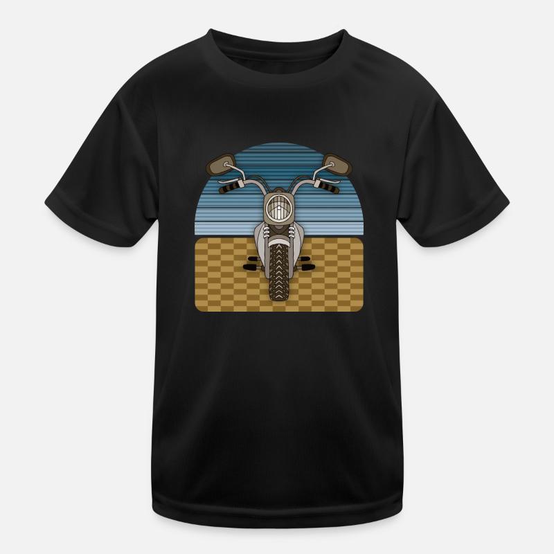 Motorrad Kinder Funktions-T-Shirt