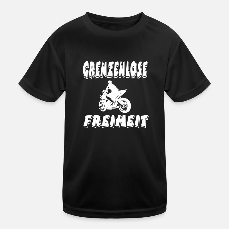 Motorrad Kinder Funktions-T-Shirt