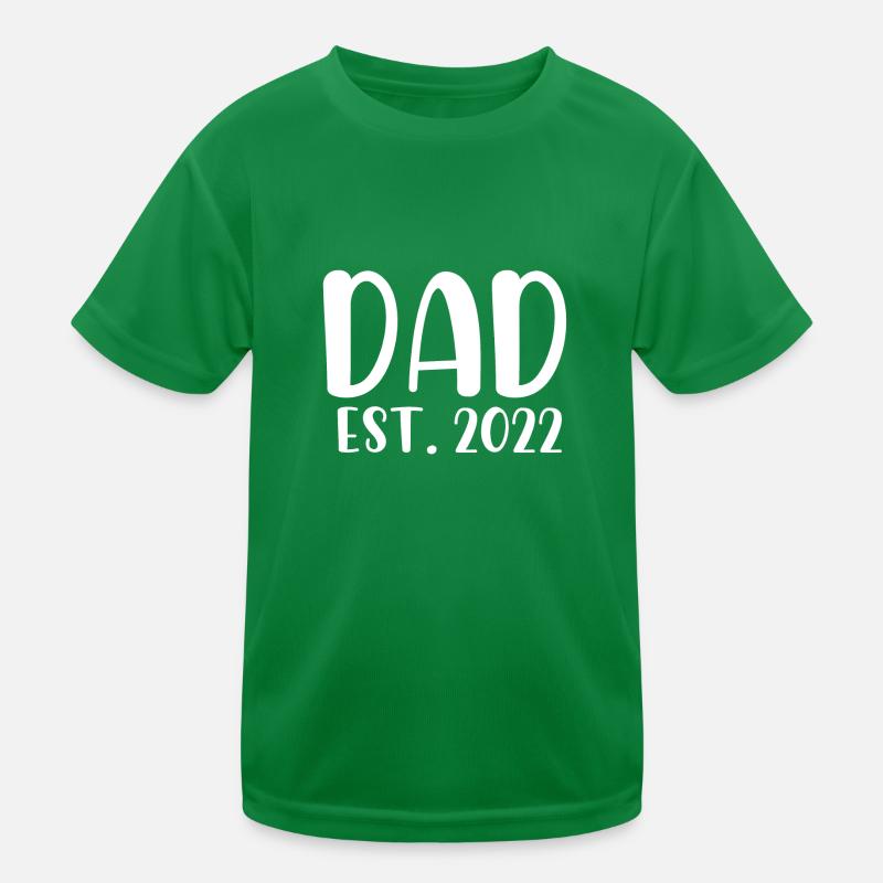 Dad est 2022 Kinder Funktions-T-Shirt