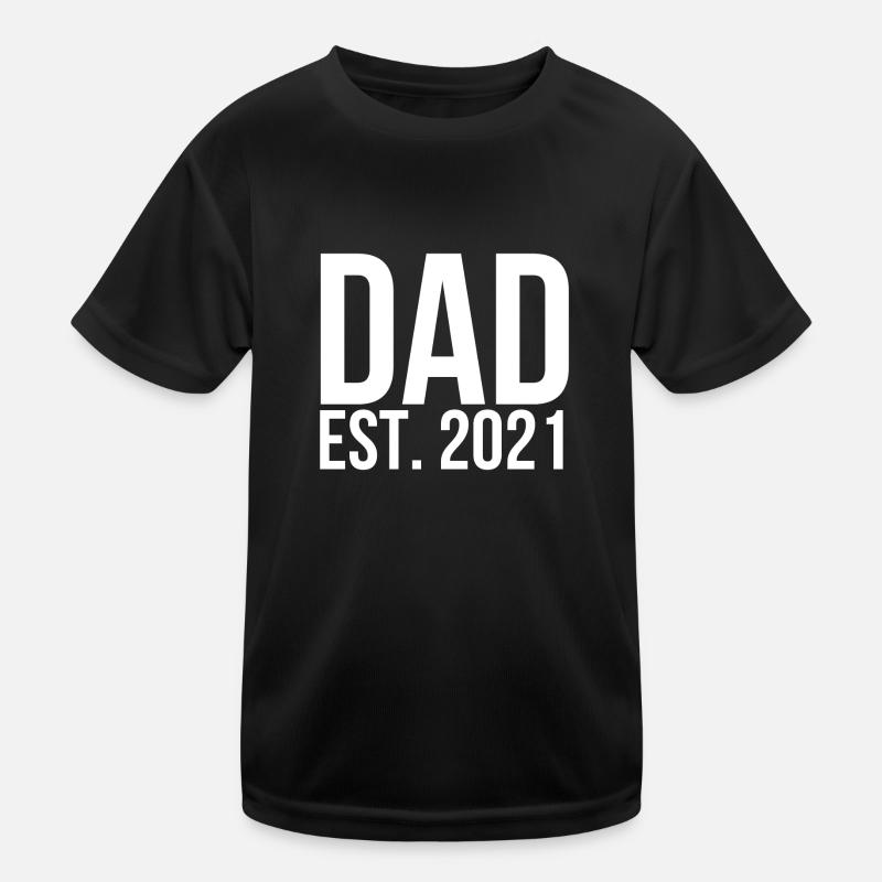 Dad est 2021 Kinder Funktions-T-Shirt