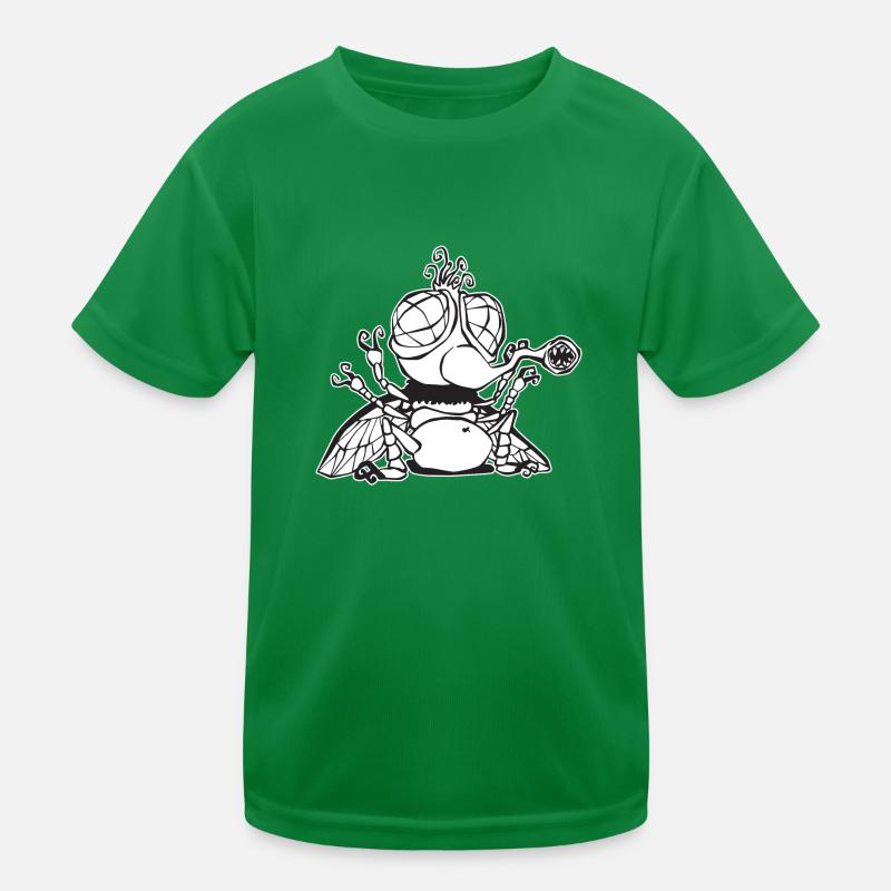 Beängstigende Fliege Kinder Funktions-T-Shirt