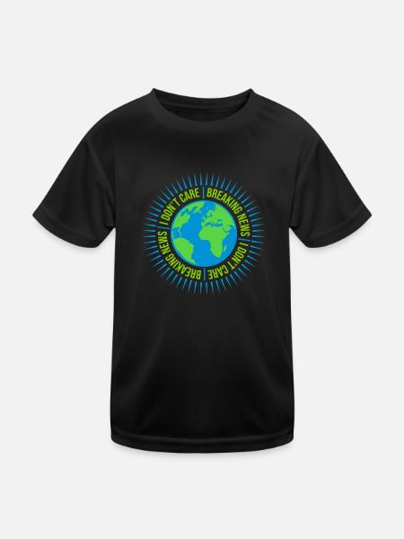 Breaking news don t - Kinder Funktions-T-Shirt - Schwarz - Vorne