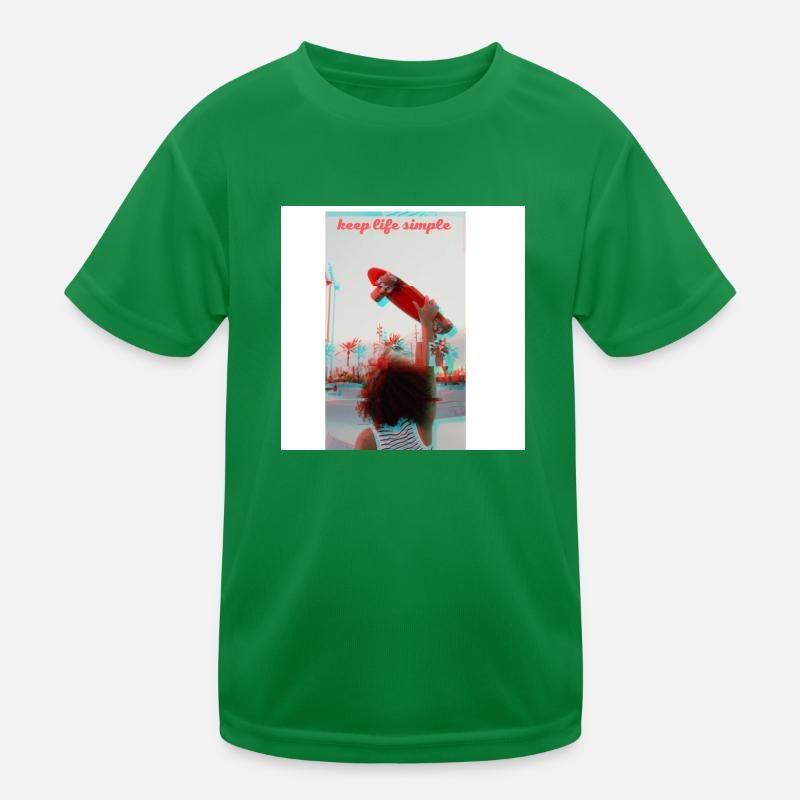 Halten Sie das Leben einfach Kinder Funktions-T-Shirt