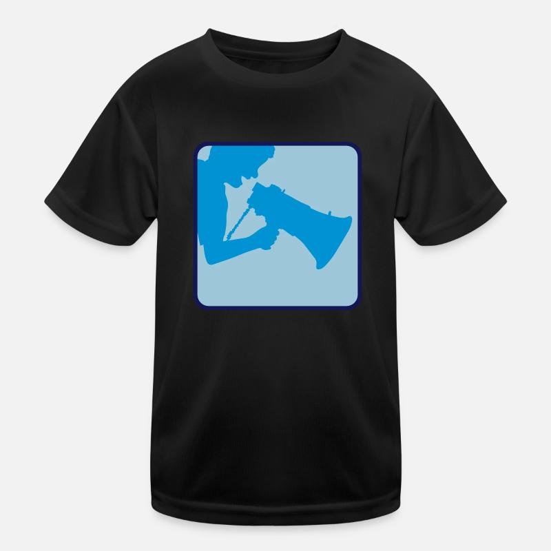 Tale Megafon Propaganda Mand Funktionsshirt til børn