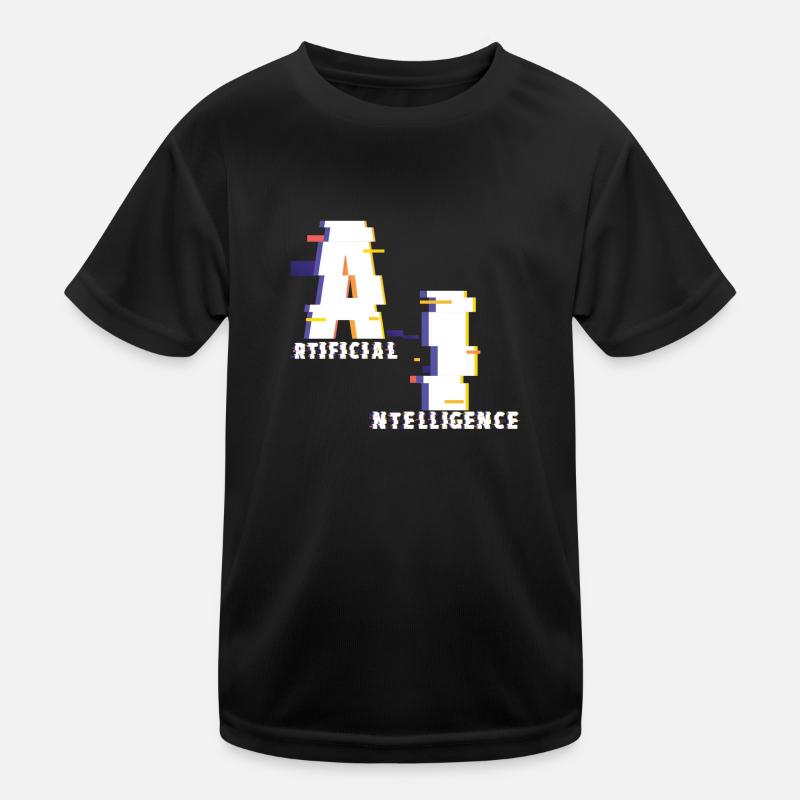 Artificial intelligence - Kids Functional T-Shirt - black