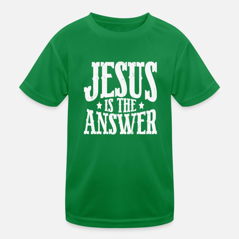 Jésus est la réponse T-shirt sport Enfant