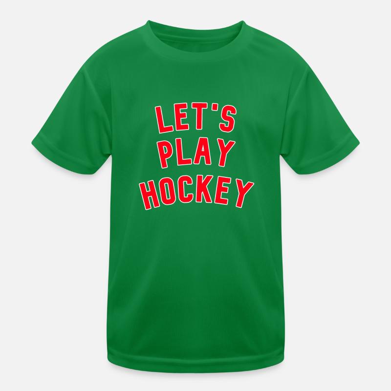 Let's play Hockey Original Geschenkidee Let's play Kinder Funktions-T-Shirt