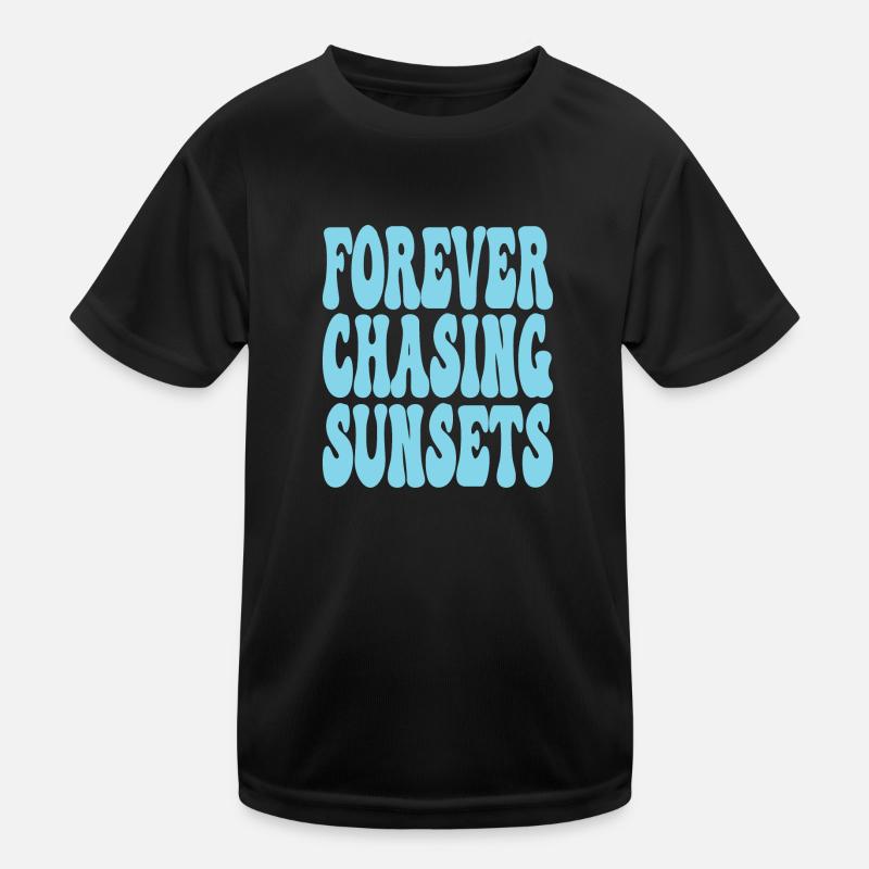 FOREVER CHASING SUNSETS Kids Functional T-Shirt