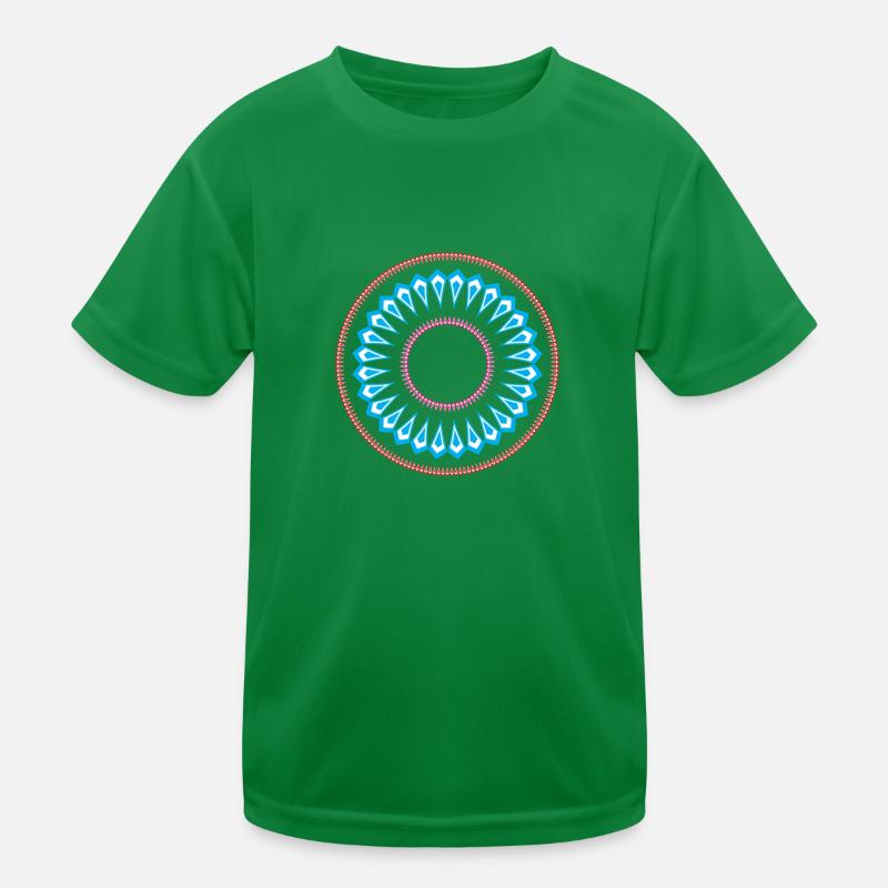 Simple mandala design pattern Kids Functional T-Shirt