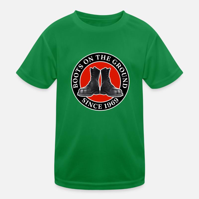 Boots on the ground since 1969 Kids Functional T-Shirt