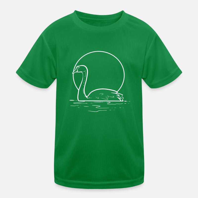 Schöner Schwan Maler Gift Kinder Funktions-T-Shirt