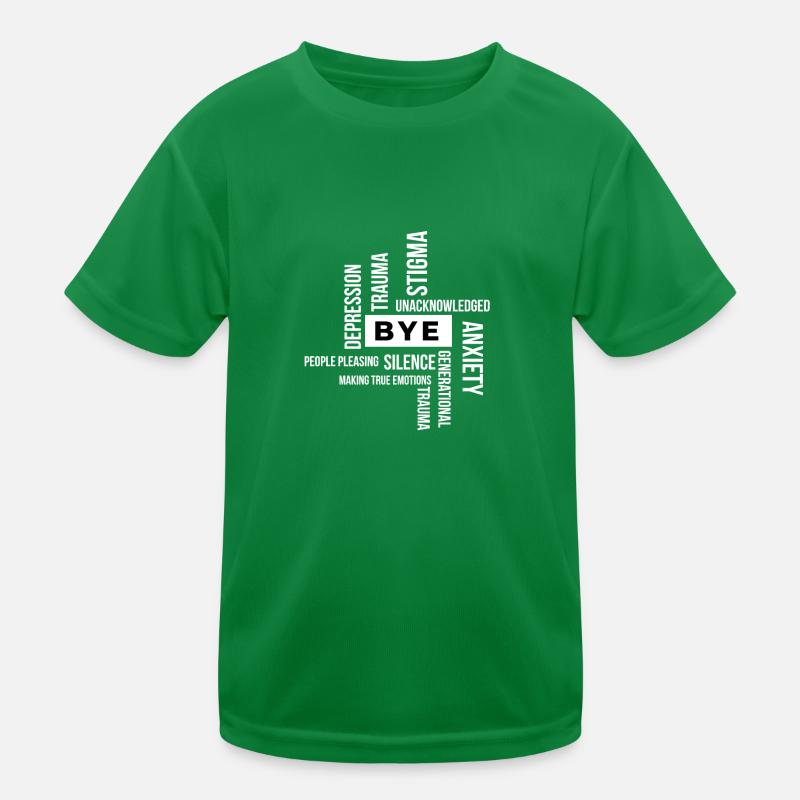 Goodbye Depression - Motivating Design Kids Functional T-Shirt