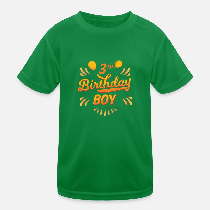 Geburtstagskind 3. Kinder Funktions-T-Shirt