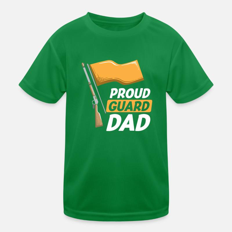Proud Guard Dad Color Guard Dad Father Kinder Funktions-T-Shirt