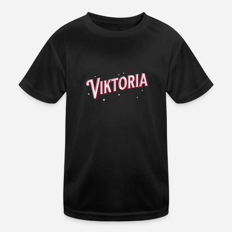 Viktoria Name tolle Mädchen Geschenkidee Kinder Funktions-T-Shirt