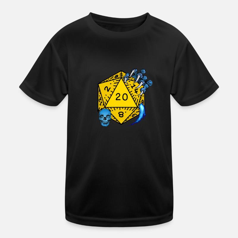 D20 Abenteuer Sortilége JDR Kinder Funktions-T-Shirt