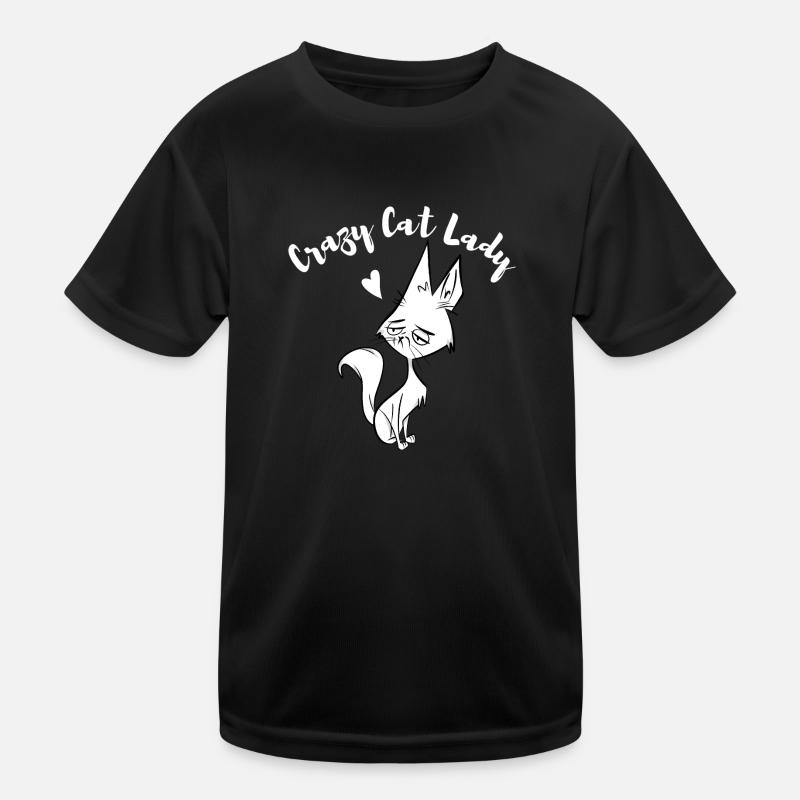 Crazy Cat Lady Kinder Funktions-T-Shirt