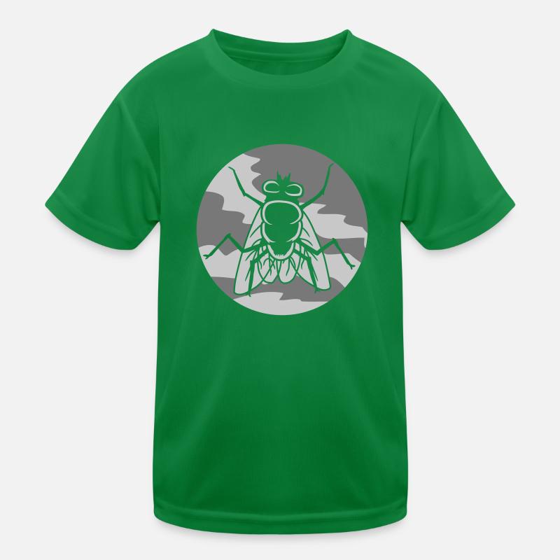 Rund Stubenfliege kleine Hausfliege Kinder Funktions-T-Shirt