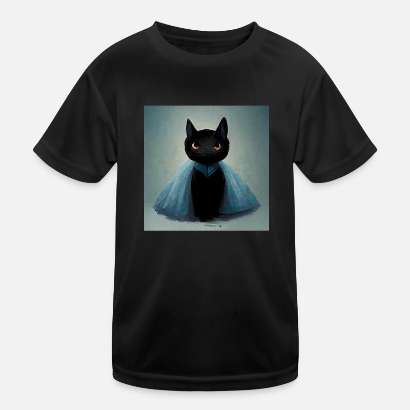 Tutu Cat Kids Functional T-Shirt