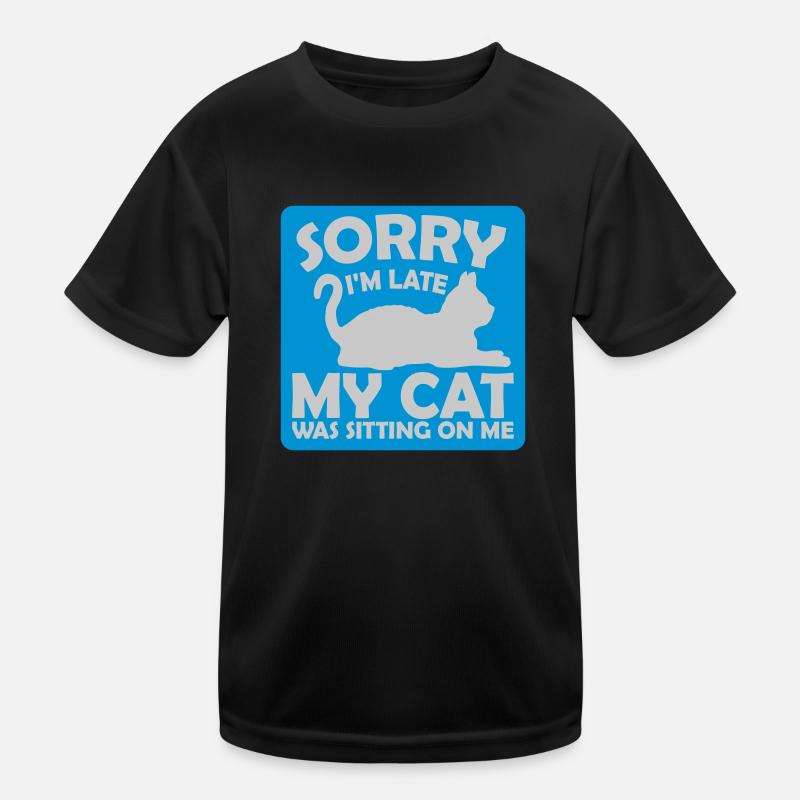 sorry cat was sitting Kids Functional T-Shirt