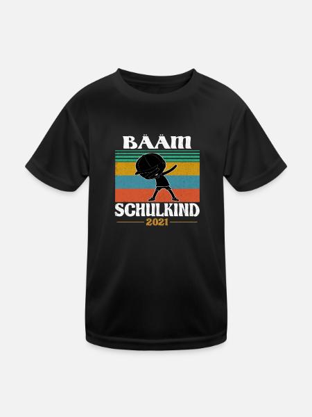 Bääm! Schoolchild 2021 School Enrolment Back to school School - Kids Functional T-Shirt - black - Front