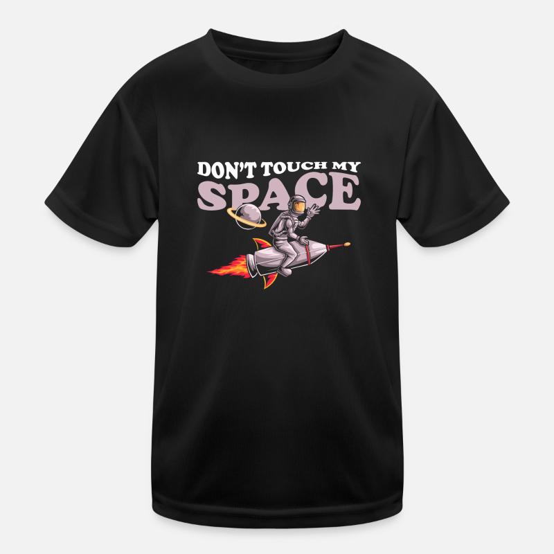 Space Shuttle Weightless Stars Spaceman Kids Functional T-Shirt