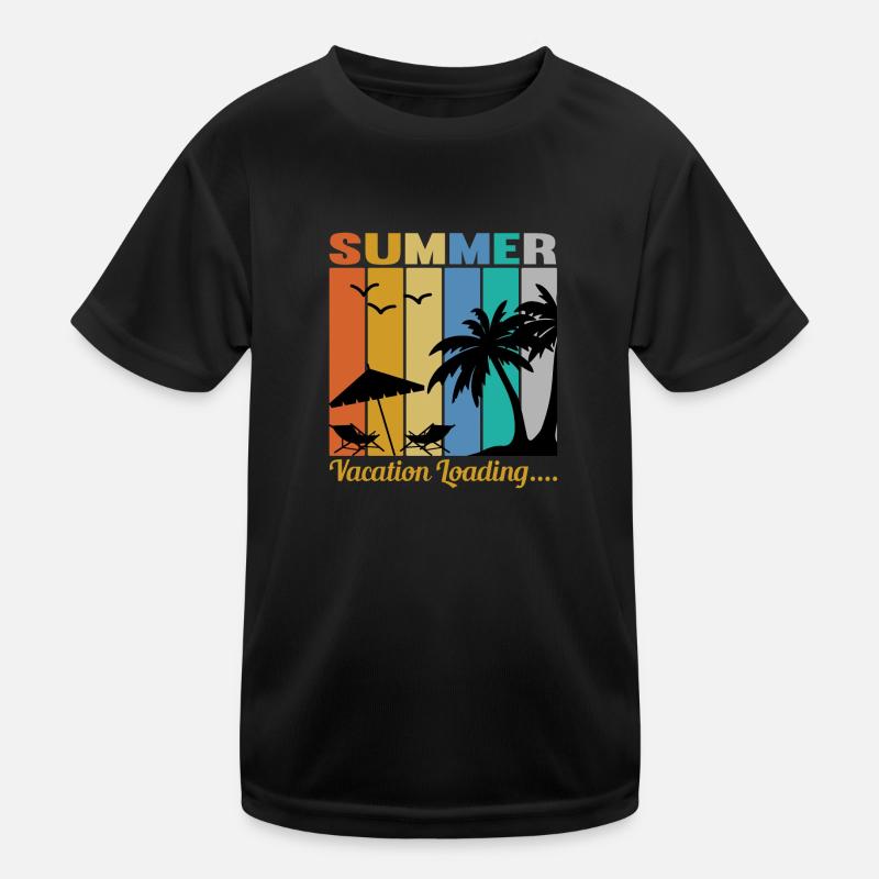 Summer Vacation Loading... Kids Functional T-Shirt