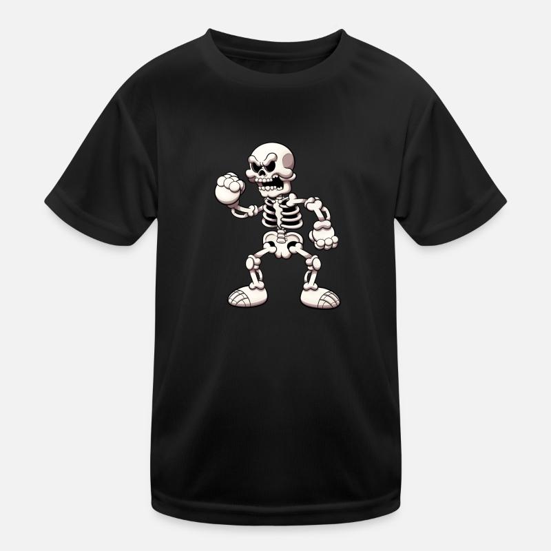 Wütendes Skelett Kinder Funktions-T-Shirt