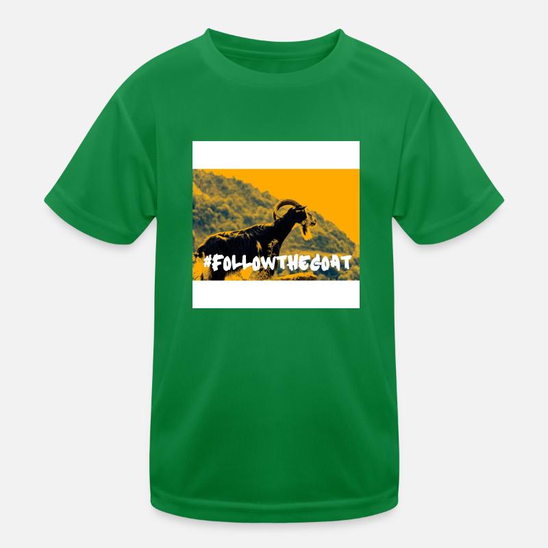 Follow the Goat Kinder Funktions-T-Shirt