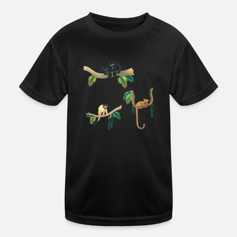 lustige Affen Kinder Funktions-T-Shirt