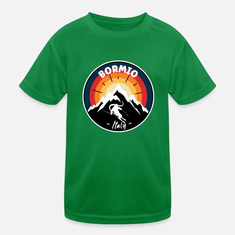 Ski à Bormio Italie Vintage T-shirt sport Enfant